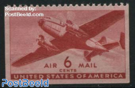 Postal flight 1v only top side perforated