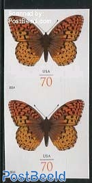 Butterfly 1v, imperforated pair