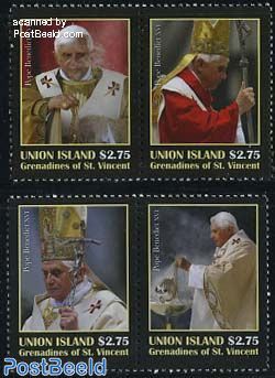 Pope Benedict XVI 4v (2x[;])
