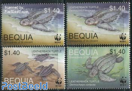 Bequia, WWF, Turtles 4v