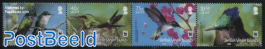 WWF, Antillean Crested Hummingbird 4v [:::] (no white borders)
