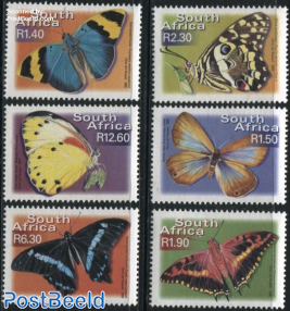 Definitives, butterflies 6v