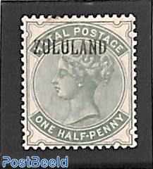 Zululand, Halfpenny, overprint 1v