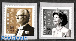 King and queen 2v, coil stamps