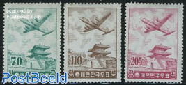 Airmail 3v, with WM2