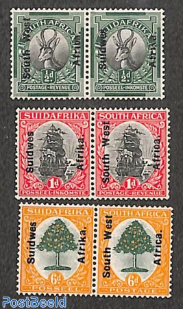 Definitives 3 pairs (with right language on original)