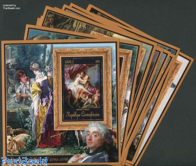 Francois Boucher paintings 12 s/s
