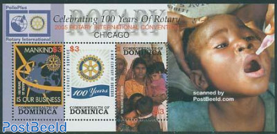 Rotary centenary 3v m/s