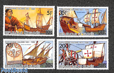 Columbus 4v, overprinted