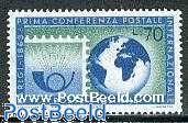 Postal conference centenary 1v
