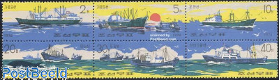 Fishing ships 6v