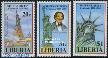 Statue of liberty 3v
