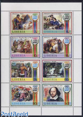 Theatre, Shakespeare 8v m/s
