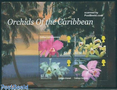 Caribbean orchids 4v m/s