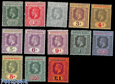 Northern Nigeria, George V 13v