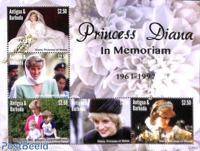 Princess Diana in memoriam 5v m/s