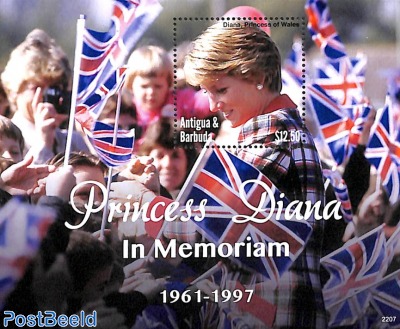 Princess Diana in memoriam s/s