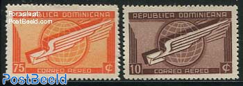 Airmail stamps 2v