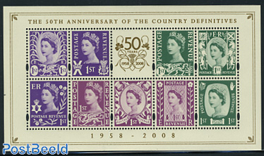 50 Years of the country definitives s/s