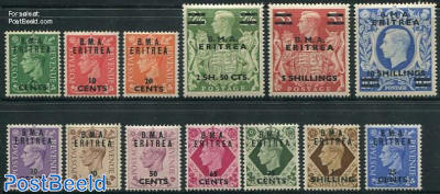 B.M.A. Eritrea overprints 13v