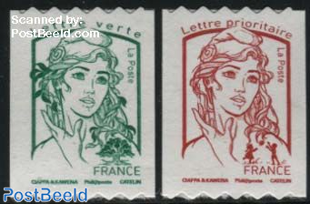 Definitives 2v s-a, coil stamps