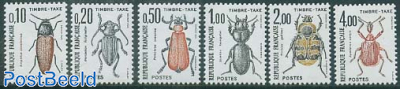Postage due, insects 6v