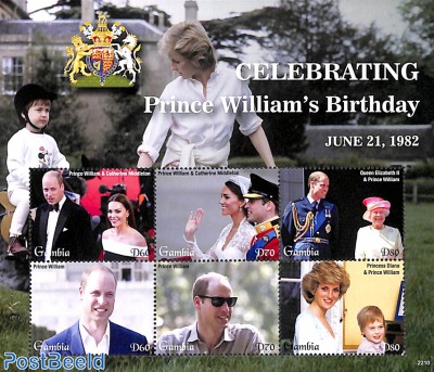 Prince William Birthday 6v m/s