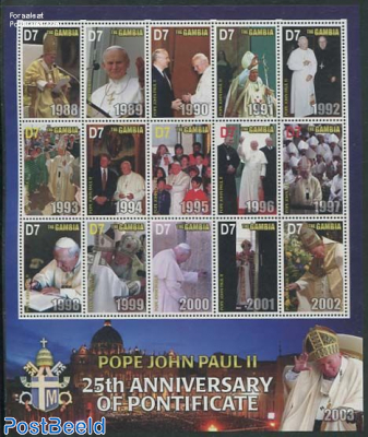25 Years Pope John Paul II 15v m/s