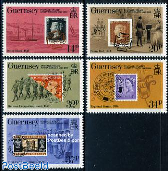 150th anniversary of stamps 5v