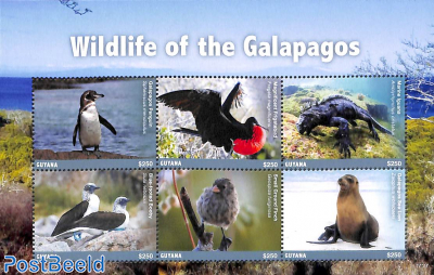 Wildlife of the Galapagos 6v m/s