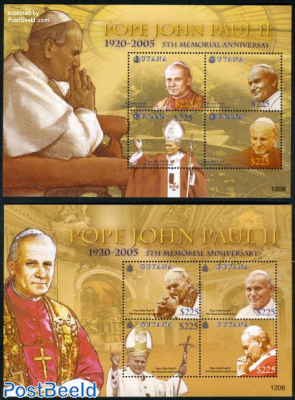 Pope John Paul II 8v (2 m/s)