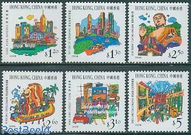 Tourism 6V, joint issue with Singapore