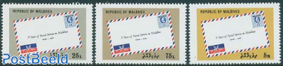 75 years postal service 3v