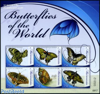 Butterflies of the World 6v m/s