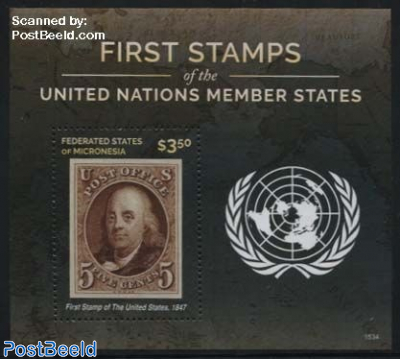 First Stamp of the USA s/s