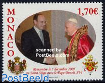 Visit of Albert II to pope Benedict XVI 1v