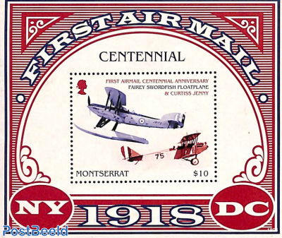 Airmail centennial s/s