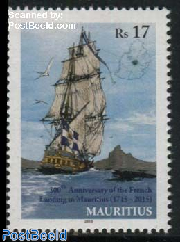 300th Landing Anniversary 1v, Joint Issue France