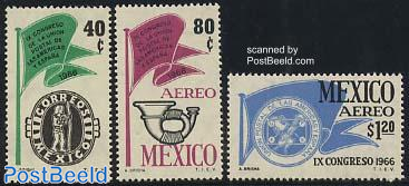 Spanish American postal union 3v