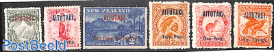 Overprints on New Zealand stamps 6v