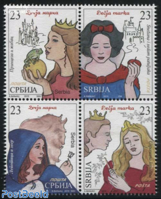 Childrens Stamp, Fairytales 4v [+]