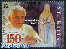 Pope Benedict XVI, Lourdes 1v