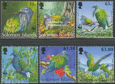 WWF, birds 6v