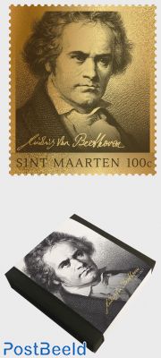 Beethoven 1v, golden stamp