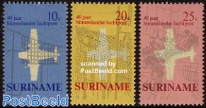 Inland airmail 3v