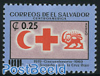 Red Cross overprint 1v
