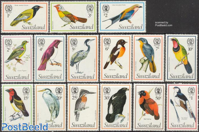 Definitives, birds 15v