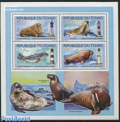 Seals, Walrus & lighthouses 4v m/s