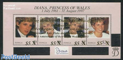 Princess Diana overprint s/s