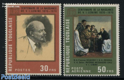 Lenin birth centenary 2v